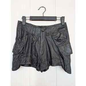 Shakuhachi Leather Shorts - 2